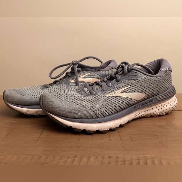 Brooks Women’s Gray Adrenaline GTS 20 Running Shoes - Size 10 - Picture 1 of 11